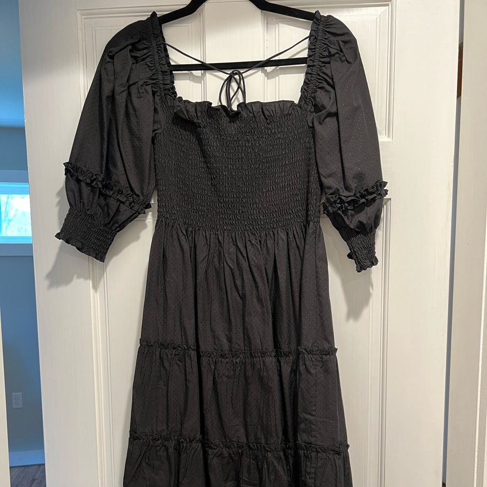 Hill House Nesli Nap Dress - black XS